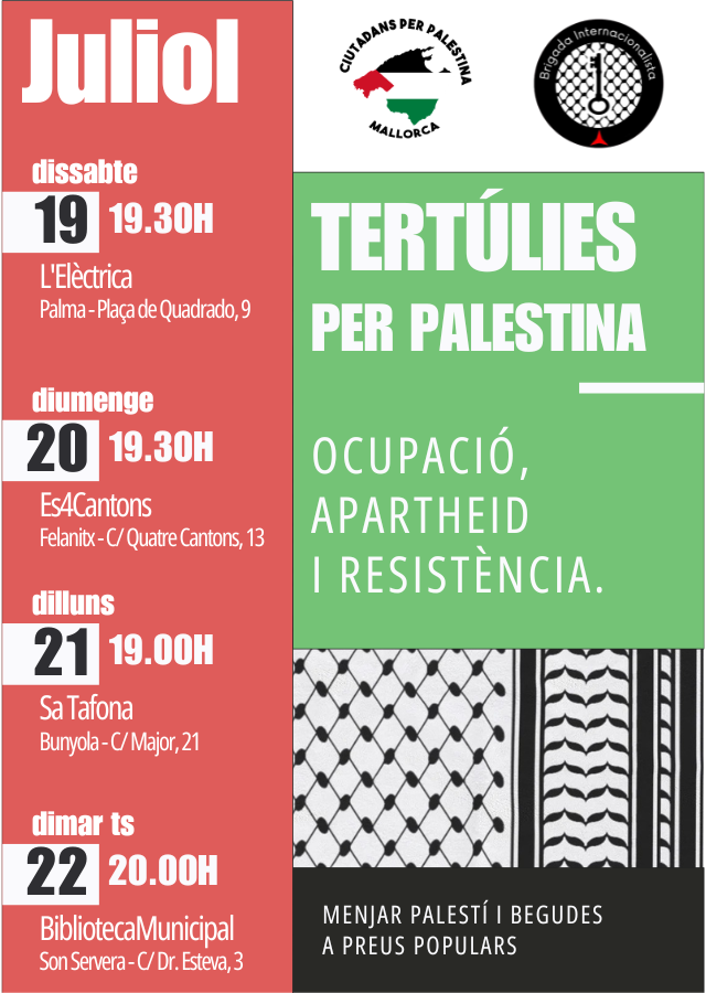 Tertúlies per Palestina a Felanitx