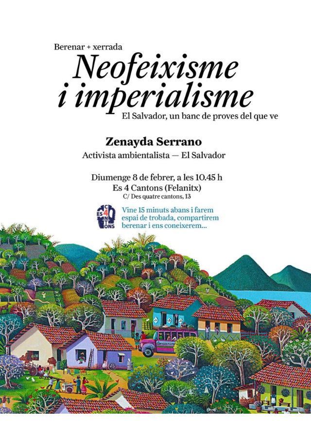 Xerrada sobre EL Salvador com banc de proves per al feixisme