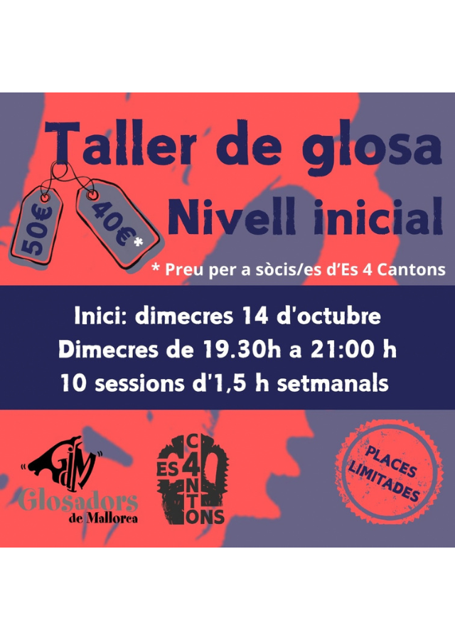 Taller de glosa amb Glosadors de Mallorca - Felanitx